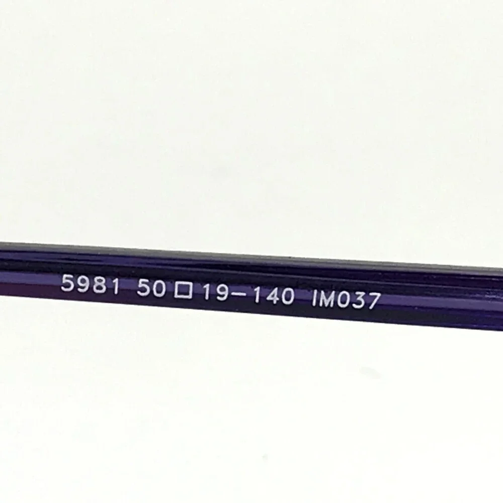 Morel IM037 5981 Eyeglasses Frames Purple Rectangular Full Rim 50-19-140